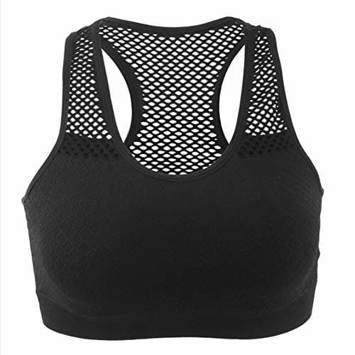 Product HT Women Sports Bra One Piece Seamless Full Cup Wireless Mesh Quick-Dry