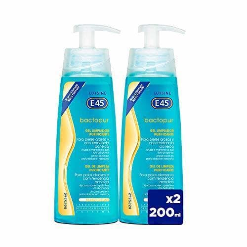 Belleza Bactopur Gel Limpiador Purificante Piel Grasa y Acné, 2 x 200 ml