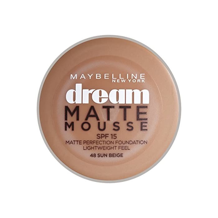 Belleza Maybelline Dream Matte Mousse 48 Beige ensoleillé - base de maquillaje