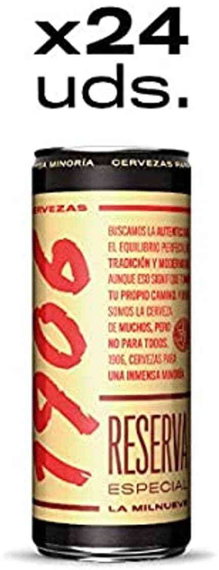 Product 1906 Reserva Especial Cerveza - Paquete de 24 x 330 ml -