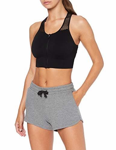 Product Marca Amazon - AURIQUE Shorts para el Gimnasio Mujer, Gris