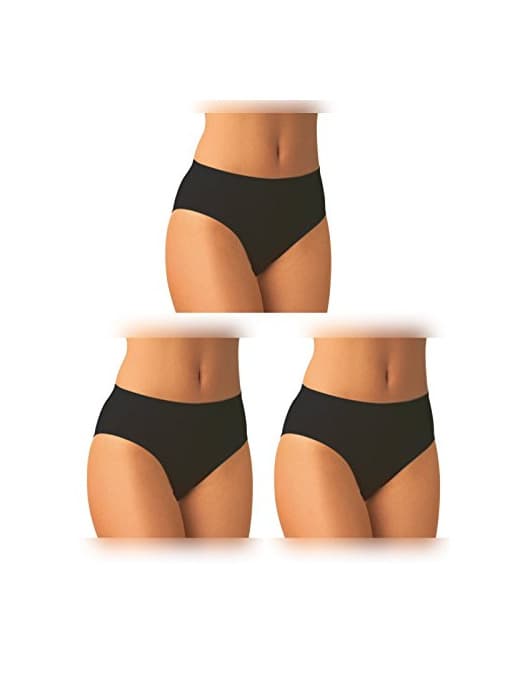 Producto SENSI' 3 Slip Mujer Braguita Microfibra antibacteriana Transpirante Sin Costuras Seamless