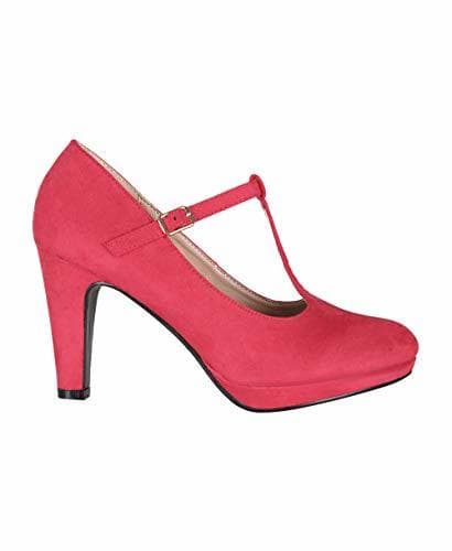 Product KRISP Zapatos Tacón Ancho Mujer Oferta Fiesta Salón Elegante Boda Básicos Plataforma