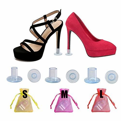 Product 30 Pares Protectores Tacones Transparentes Protector de Tacón Alto Salvatacones para Hierba