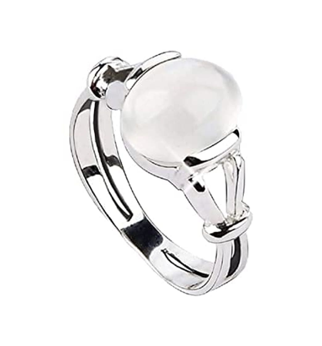 Product EVBEA Anillo Mujer Anillo de ópalo con Piedra Lunar de Platino para Mujer joyería Vintage Bohemia