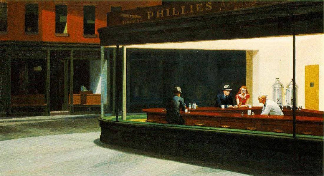 Fashion Nighthawks - by Edward Hopper 