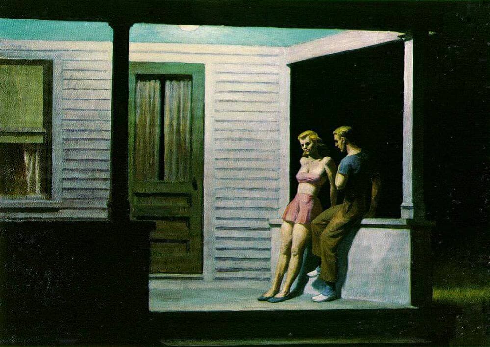 Fashion Summer Evening - by Edward Hopper