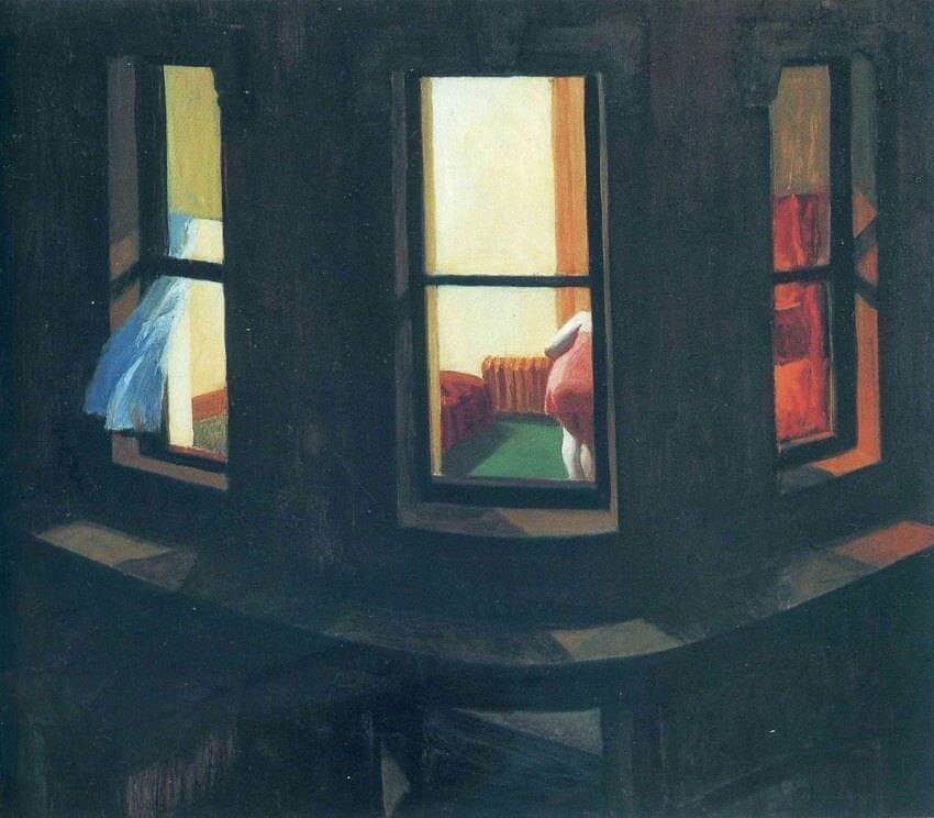 Fashion Night Windows - by Edward Hopper