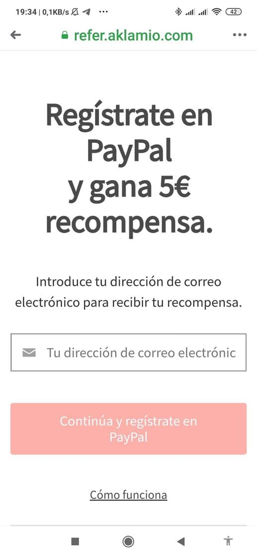 Moda Abre una cuenta PayPal desde este enlace y gana 5€!!!!! 