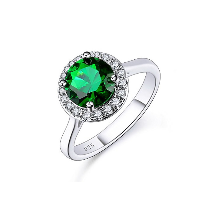 Producto YAZILIND Promesa Anillo Chic Grande Cubic Zirconia Platino Plateado Rhinestone Regalo de