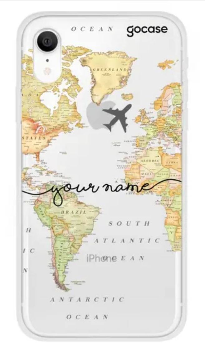 Fashion World Map Blank Handwritten Phone Case - iPhone XR - Gocase