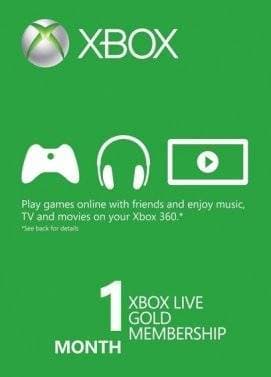 Videojuegos Subscrição Xbox Live Gold 1 Mês