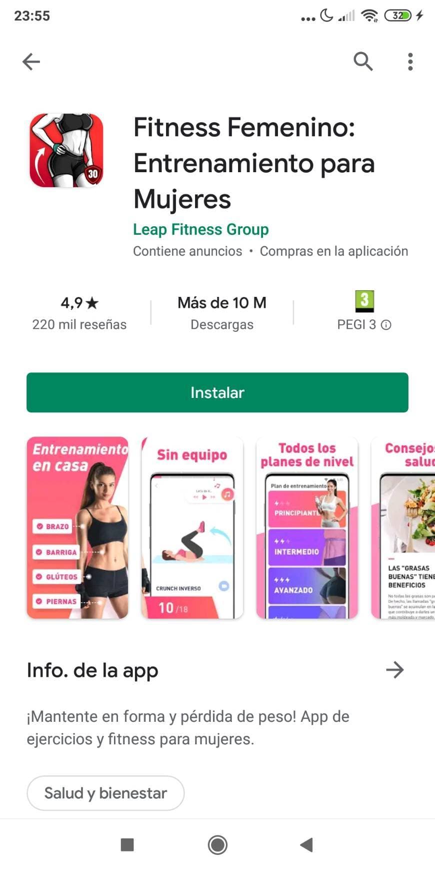 App Fitness Femenino