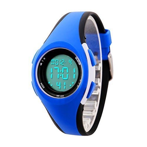 Place etows Impermeable Luces relojes Flash 50 m cronógrafo Digital niños niñas reloj