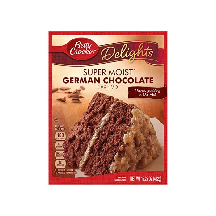 Producto Betty Crocker Super Moist German Chocolate Cake Mix – 15.25 oz by Betty Crocker