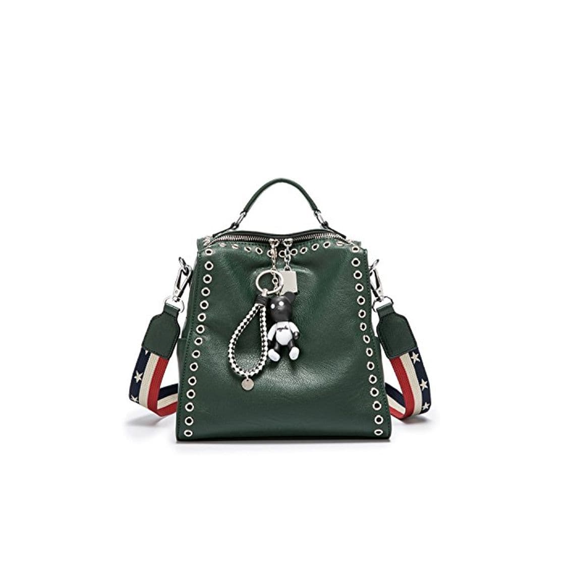 Product AINUOEY Mujer Bolsos Mochila Vestir Antirobo Pequeña Casual Bandolera Cuero Hombro Piel de PU Verde