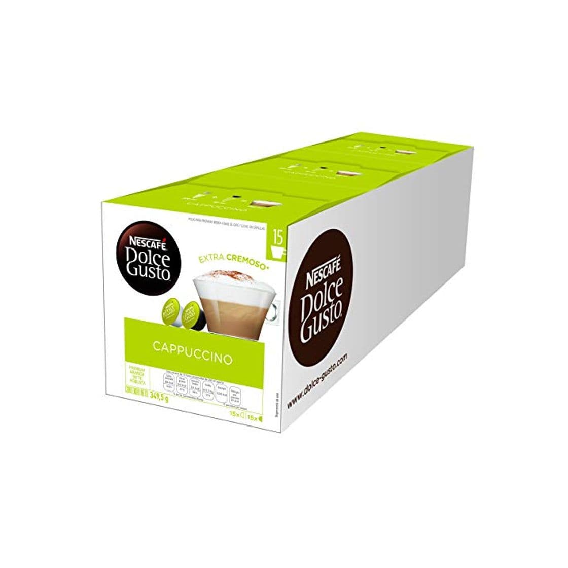 Producto Nescafé Dolce Gusto Cappuccino, Café Gourmand - 90 cápsulas