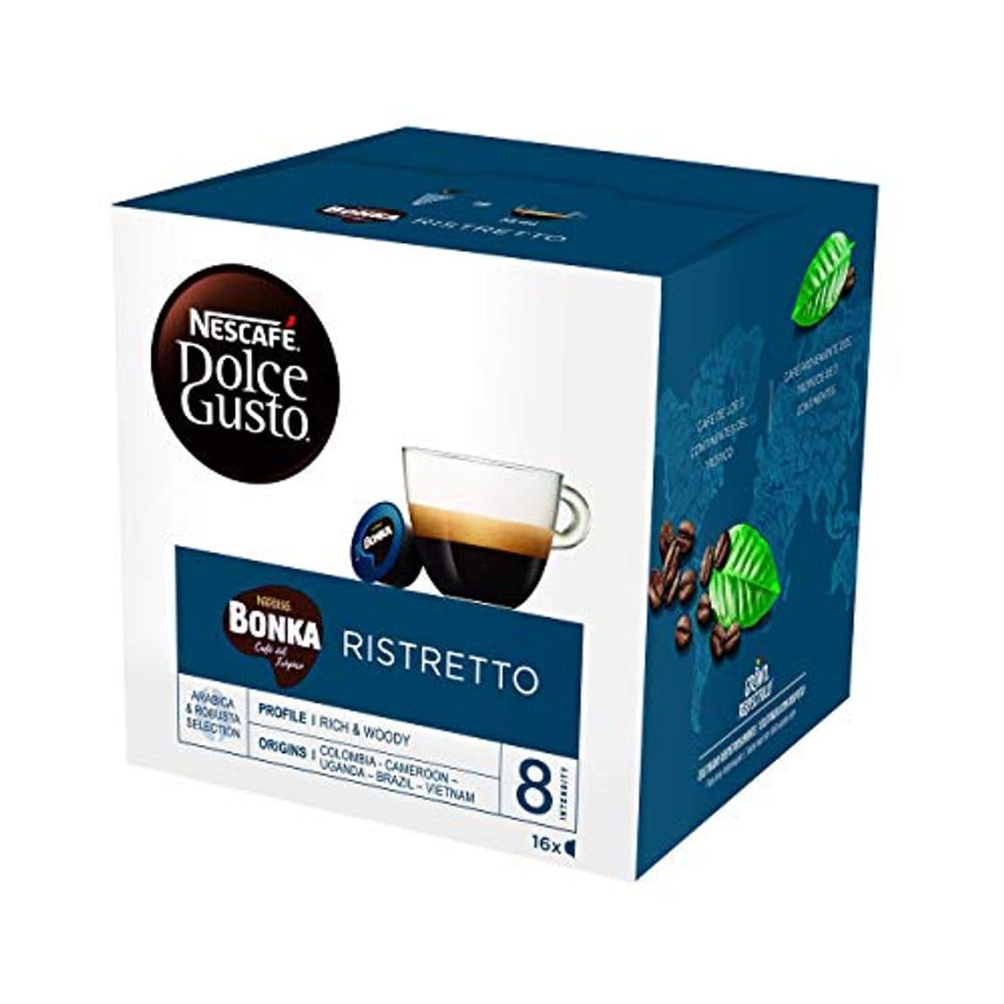 Lugar NESCAFÉ Dolce Gusto Café BONKA, Pack de 3 x 16 Cápsulas -