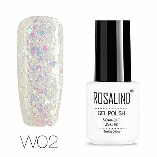 Lugar ROSALIND Esmalte semi-permanente de uñas de gel con purpurina de diamante