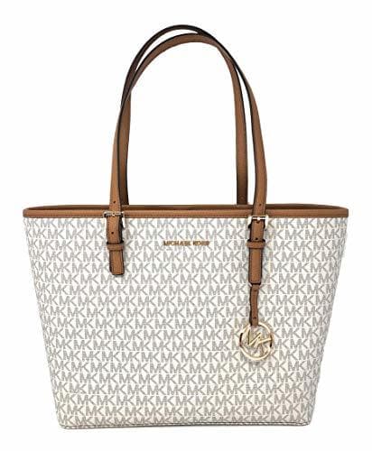 Producto MICHAEL KORS JET SET TRAVEL MEDIUM CARRYALL PVC TOTE BAG IN VANILLA