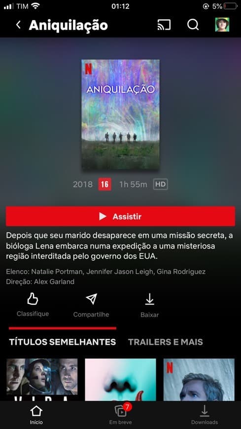 Película Aniquilação 