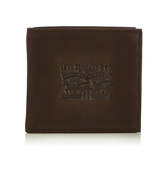 Moda LEVIS FOOTWEAR AND ACCESSORIES Vintage Two Horse Bifold, Monedero Unisex Adulto, Marrón