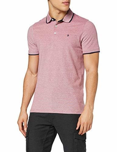 Moda JACK & JONES Jjepaulos Polo SS Noos, Rojo