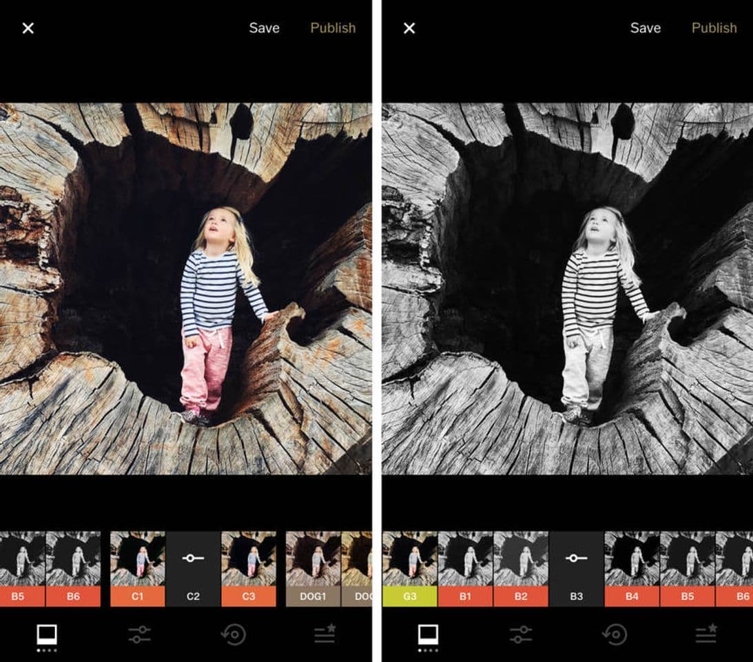 App VSCO: Editor de Fotos y Vídeos