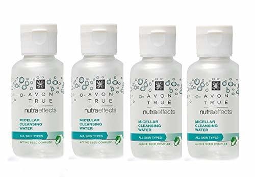 Belleza Avon True Nutra Effects - Pack de 4 botes de agua micelar