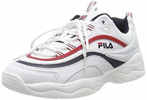 Fashion Fila Ray W Calzado White/Navy/Red