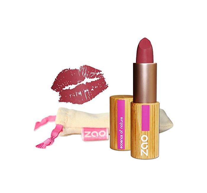 Producto Zao Organic Makeup - barra de labios mate oscuro rosa oz 462-0