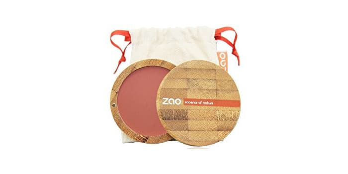 Belleza Zao Organic Makeup - Blush compacto marrón rosa oz 322-0