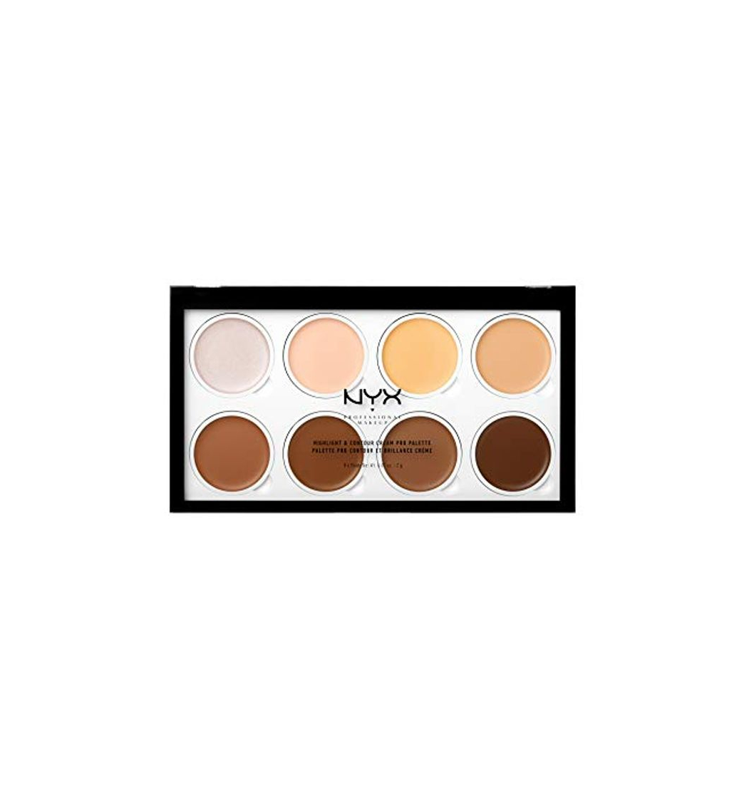 Belleza NYX Professional Makeup Paleta de contouring Highlight & Contour Cream Pro Palette