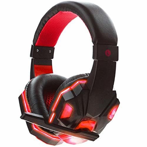 Product Gaming Headset Stereo Gamer Headset Gaming Headset 3.5 mm with LED Microphone