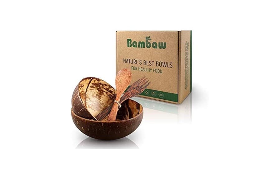 Producto Coconut Bowl Set Wooden Cutlery Bambaw