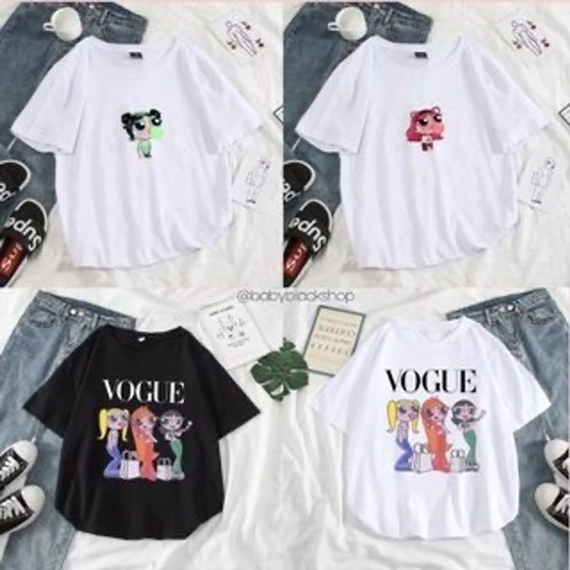 Moda T Shirt Powerpuff Girls