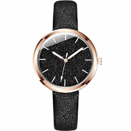 Product SWJM Reloj Mujer de Moda Minimalista Banda de Cuero Reloj de Pulsera