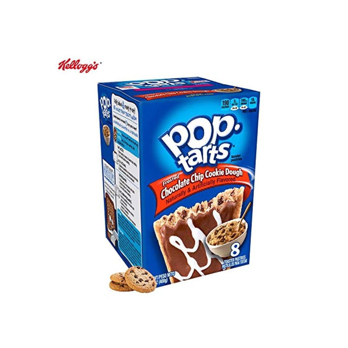 Product Kellogg's Frosted Chocolate Chip Cookie Dough Pop Tarts 400g