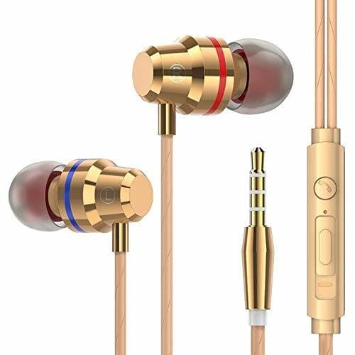 Producto 4D Metal Earphone Super Bass Headset Earbuds With Microphone For Mobile Phone|Phone