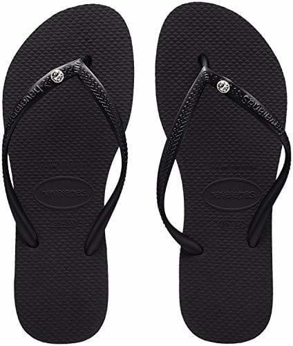 Producto Havaianas Slim Crystal Glamour SW, Sandalias Flip-Flop para Mujer, Negro