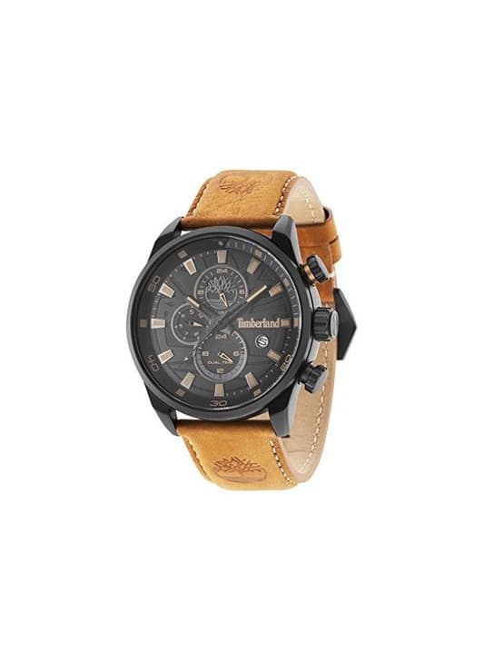 Fashion Timberland Reloj Cronógrafo para Hombre de Cuarzo con Correa en Cuero TBL14816JLB.02