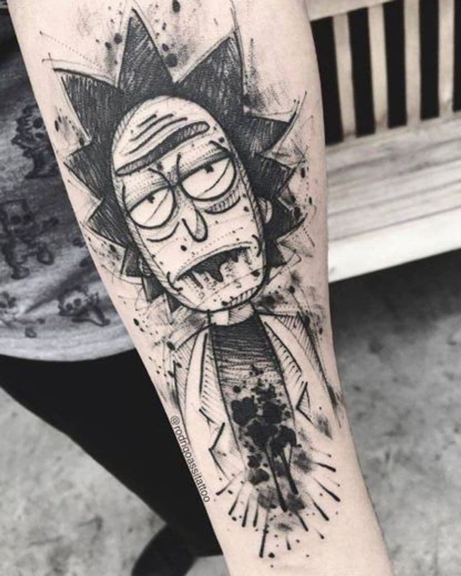 Moda Tattoo Rick and Morty 