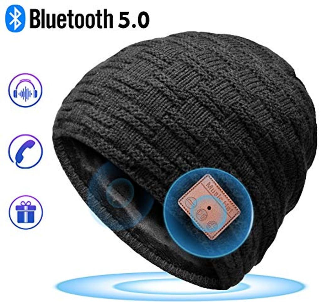 Product HANPURE Bluetooth Gorro Invierno Hombre Regalos Originales - Gorro con Auriculares Bluetooth