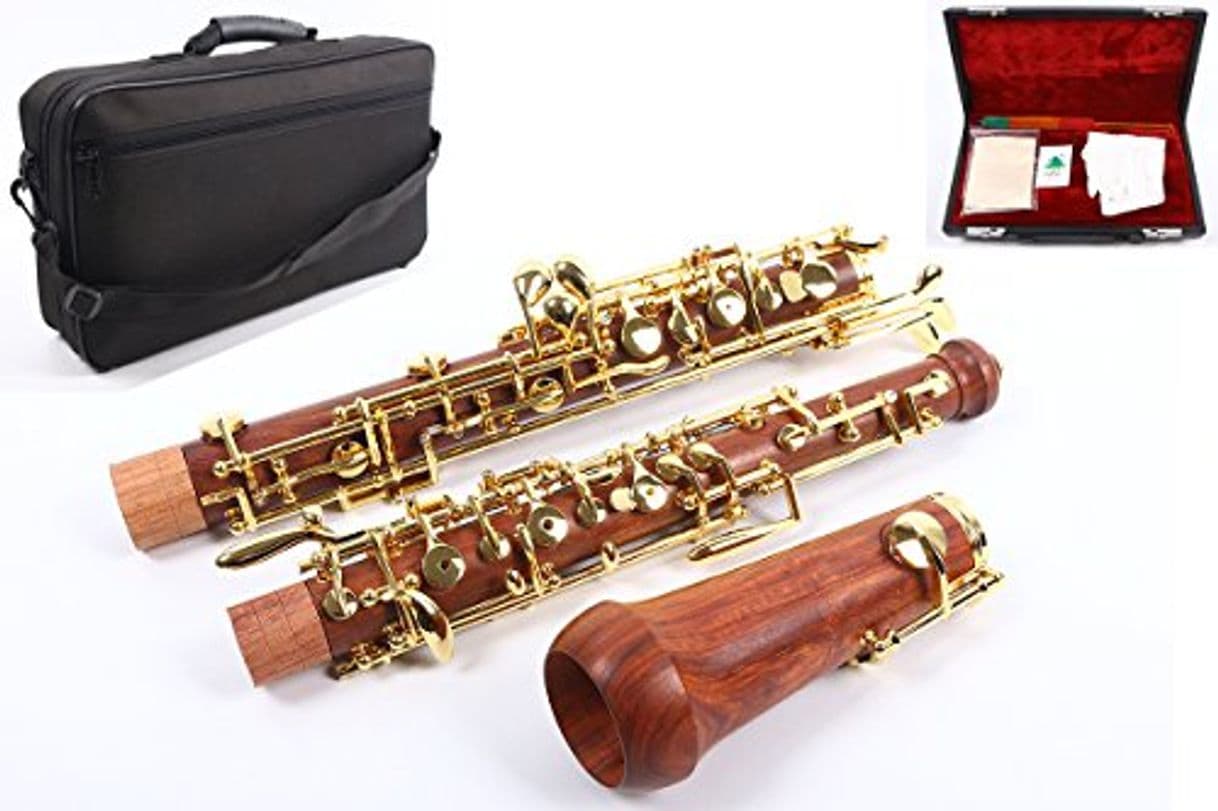 Product Yinfente Professional Oboe C Key izquierda F Resonance semiautomático Ebonito/palisandro Oboe Case