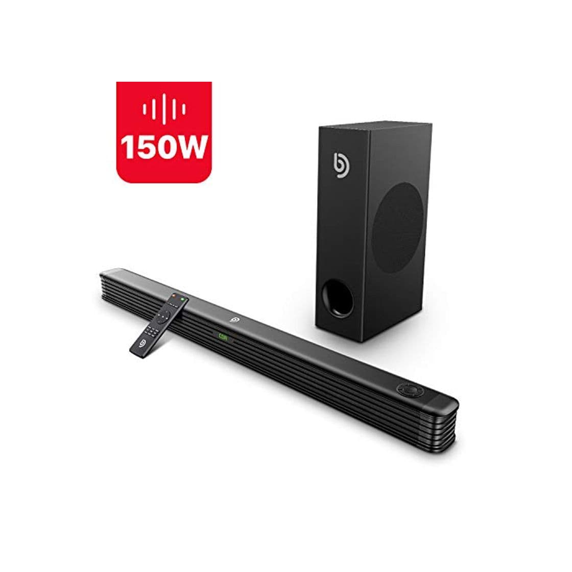 Product Barra de Sonido 2.1 Canales para TV, BOMAKER 150W, 120 dB, con