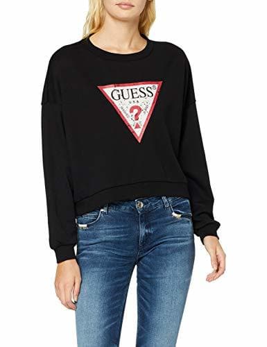 Product Guess Iconic Fleece Sudadera, Negro