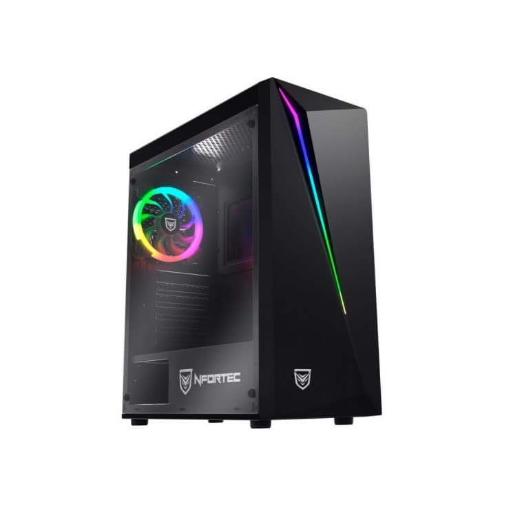 Product Nfortec Lynx Cristal Templado USB 3.0 RGB Negra