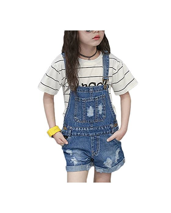 Producto Niñas Peto Vaqueros Overalls Mono Corto De Verano Overall Mono De Mezclill