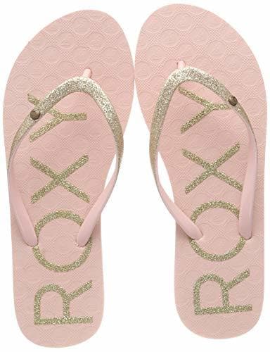 Moda Roxy Viva Glitter IV, Zapatos de Playa y Piscina para Mujer, Rosa