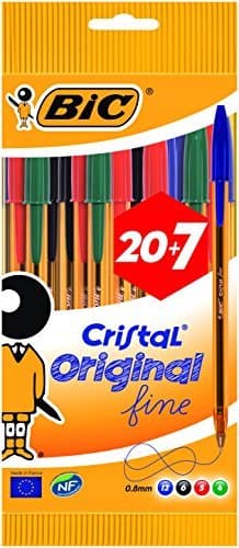 Producto BIC Cristal Original Fine - Bolsa de 20+7 bolígrafos